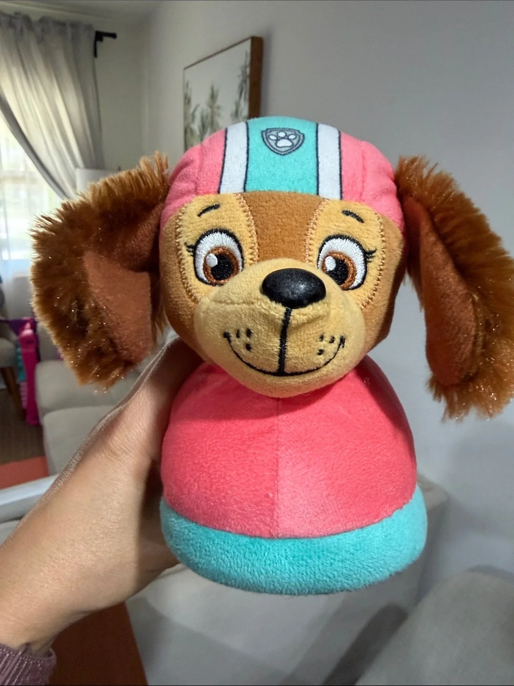Paw Patrol Skye and Liberty Plush Kids Slippers
